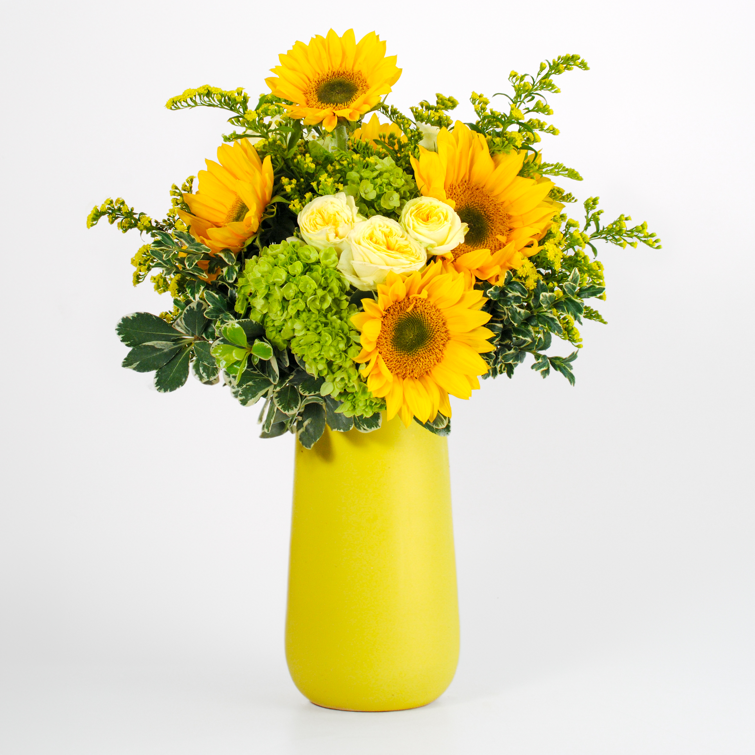 Sunflower Harvest Bouquet with fresh fall flowers from Rockcastle Florist in Rochester NY