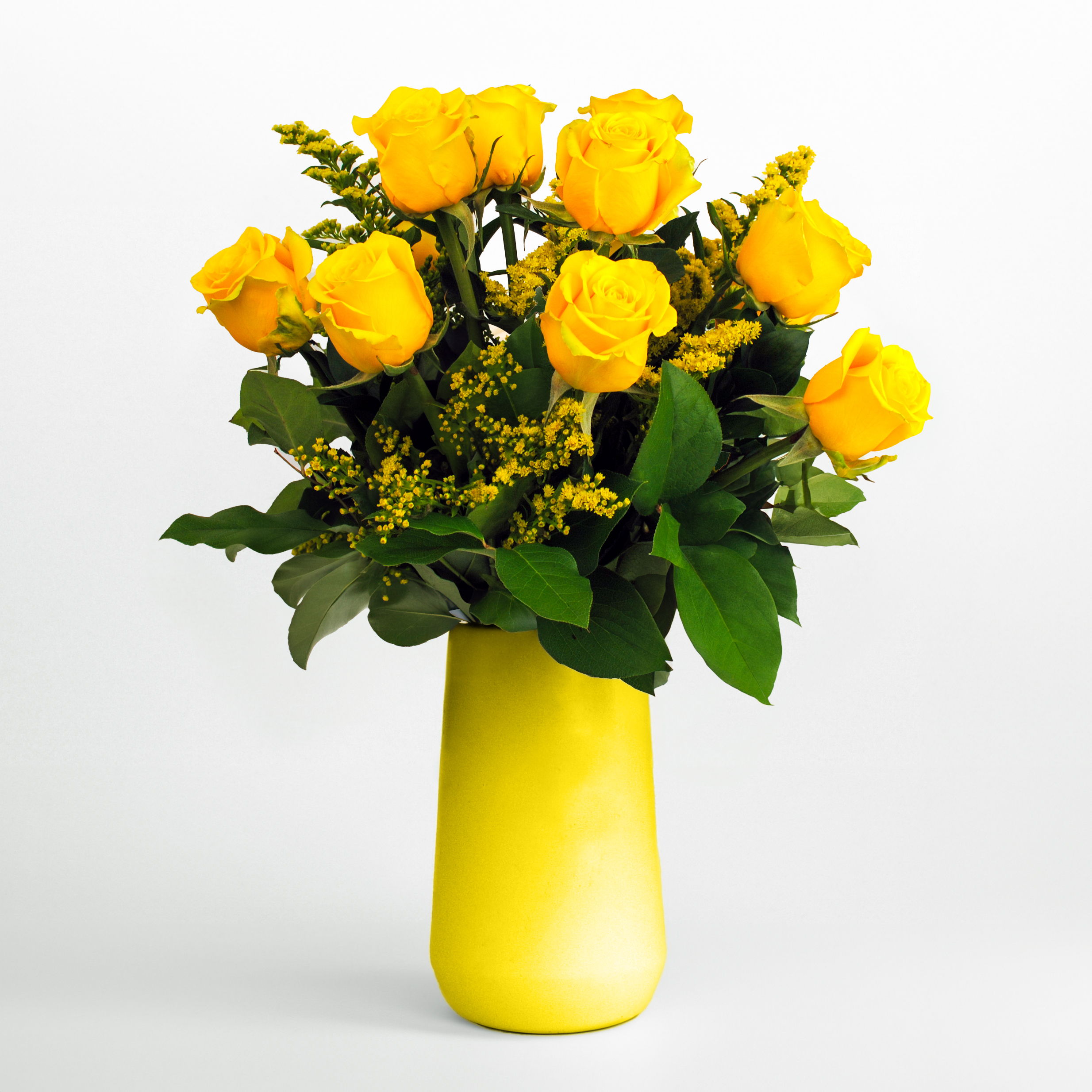 Modern Love Yellow Rose Bouquet from Rockcastle Florist