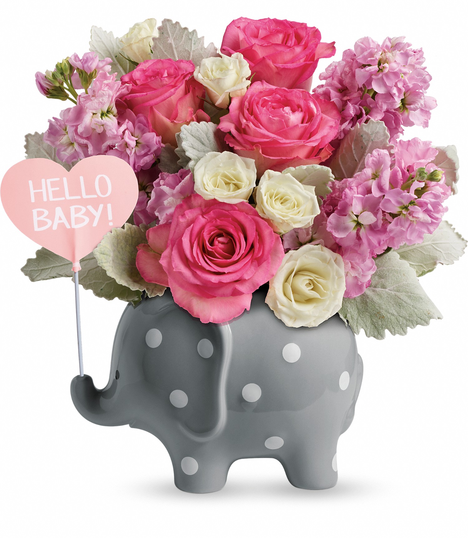 bestsellers hello sweet baby pink rochester ny florist